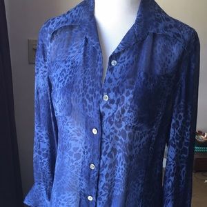 Banana republic silk button shirt